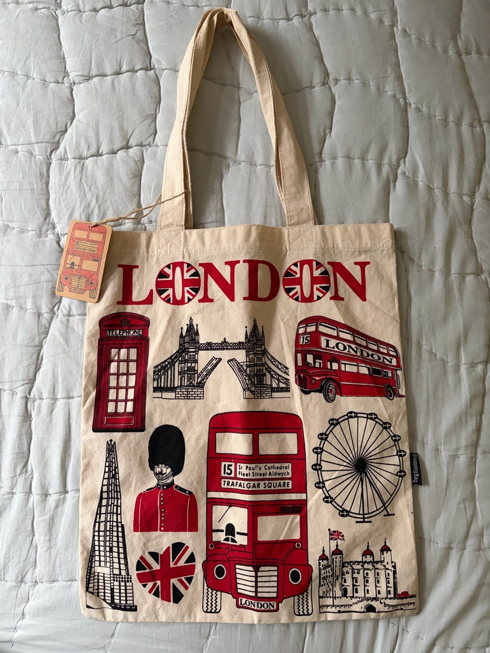 London Canvas Tote Bag